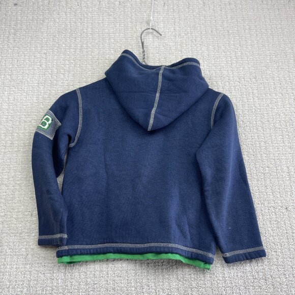 VTG Y2K 2004 Mattel Hot Wheels Kids Boys Sz 6 Hoodie Jacket Blue / Green Flames - Picture 10 of 14